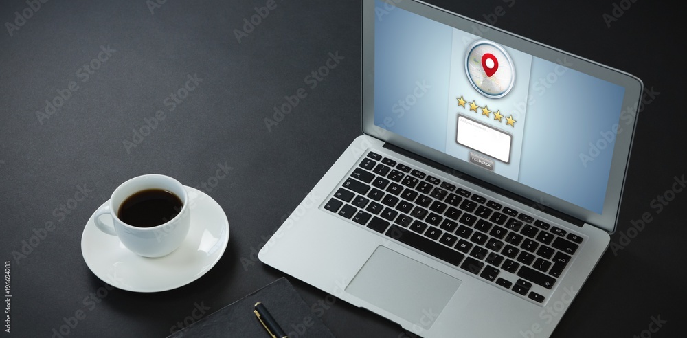 Poster composite image of screenshot of a rating service