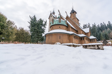 The medieval Wang Temple in Karpacz