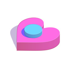 Isometric simple icon