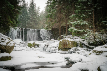 Naklejka premium Wild Waterfall in Karpacz