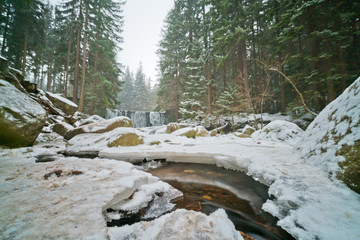 Naklejka premium Wild Waterfall in Karpacz