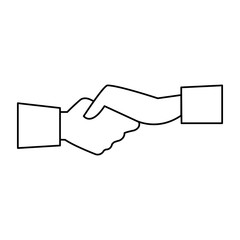 Business handshake symbol vector illustration graphic design