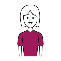 Young woman cartoon vector illustration graphic design