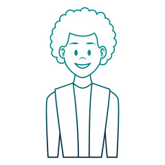 Young man cartoon vector illustration graphic design