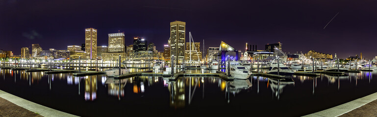Fototapeta na wymiar Baltimore Skyline panorama