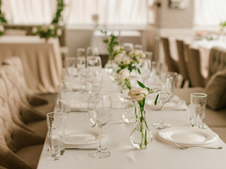 served table