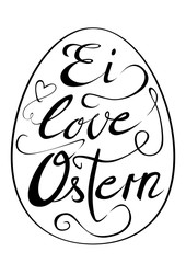 Ostern Lettering