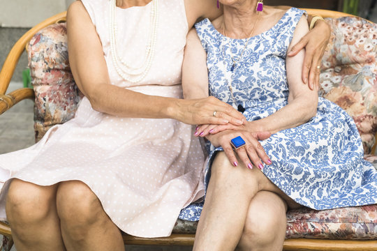 Stylish senior women details