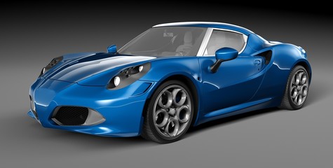 Naklejka premium Modern Car collection hi resolution render