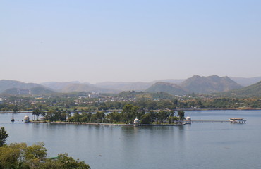 Nehru Garden cityscape Udaipur India