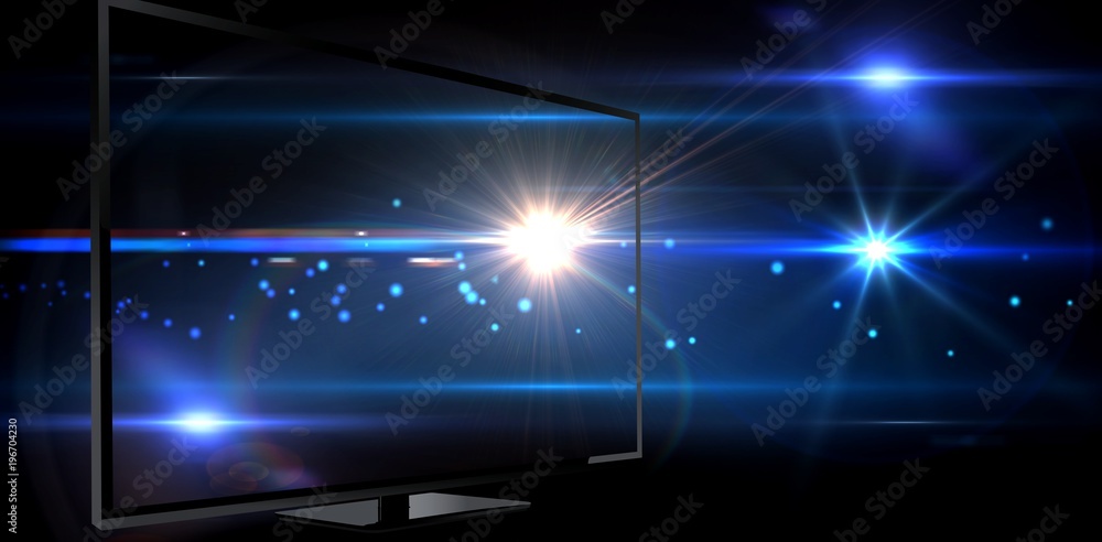 Aufkleber composite image of blank computer monitor