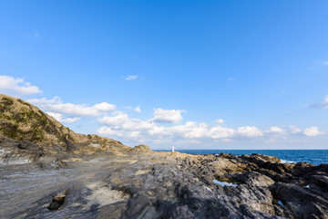 城ヶ島の岩場　Rugged coast