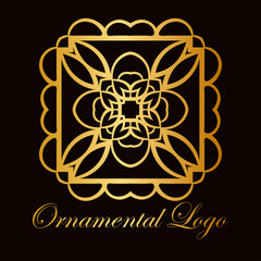 Vintage ornamental logo