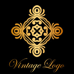 Vintage ornamental logo