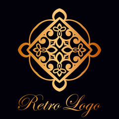 Vintage ornamental logo