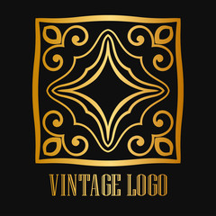 Vintage ornamental logo