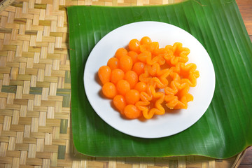 thong yip, thong yot , Traditional Thai sweet dessert