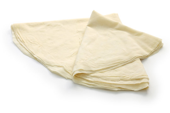 yufka is Turkish huge circular thin flatbread sheets, ingredients for making borek.