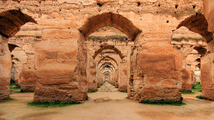 In the old city of Meknes in Morocco