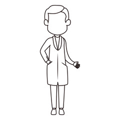 doctor with uniform character