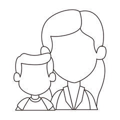 mom with son avatar characters