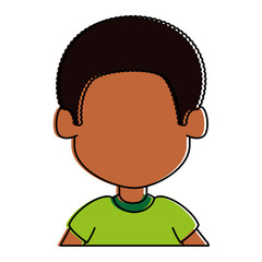 happy little boy character