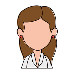 Fototapeta premium woman adult avatar character