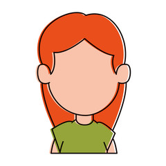 happy little girl character