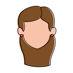 woman adult head avatar character