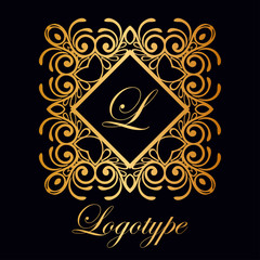 Vintage ornamental monogram