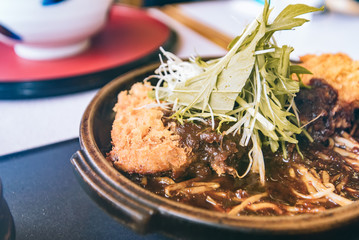 tonkatsu , Pork cutlet, curry Pork
