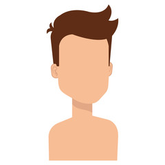 young man shirtless avatar character
