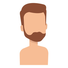 young man shirtless avatar character