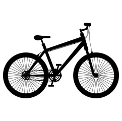 bicycle vehicle isolated icon