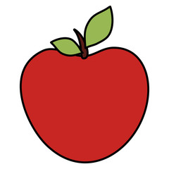 apple fresh fruit icon