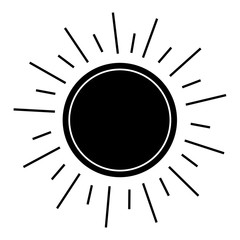 summer sun isolated icon