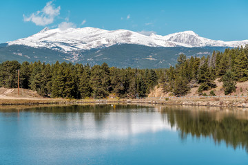 Lake at Rocky Mountains, Colorado, USA.
