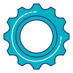 gears machinery isolated icon
