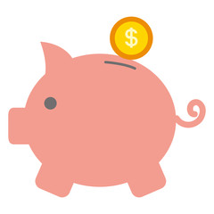 piggy savings isolated icon