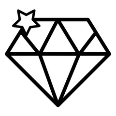 diamond luxury isolated icon