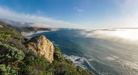  A sweeping panoramic view of the Big Sur coast in northern California. © db