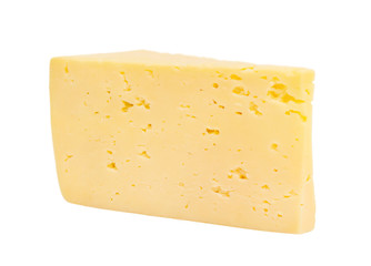 Cheese isolated on a white background.