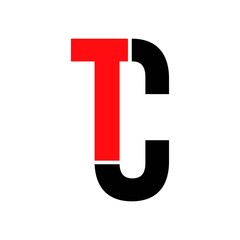 tc letter logo icon template