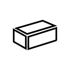 brick outlined vector icon. Simple, modern flat vector illustration for mobile app, website or desktop app
