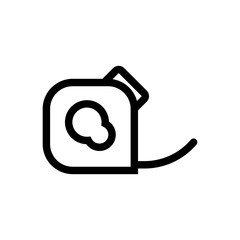 insulating tape outlined vector icon, adhesive tape outlined symbol. Simple, modern flat vector illustration for mobile app, website or desktop app