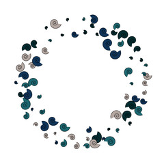 Vector Confetti Background Pattern. Element of design. Color spirals on a white background
