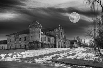 Old abandoned castle