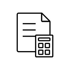 finance outlined vector icon.