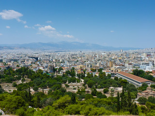 View of Athens from Mount Lycabettus, Greece