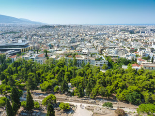 View of Athens from Mount Lycabettus, Greece